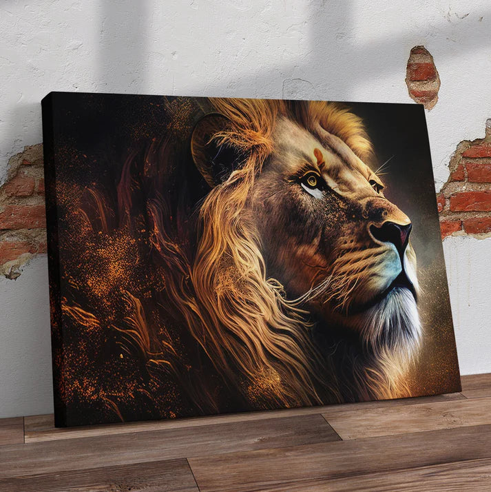Majestic Lion Pre-Printed Canvas
