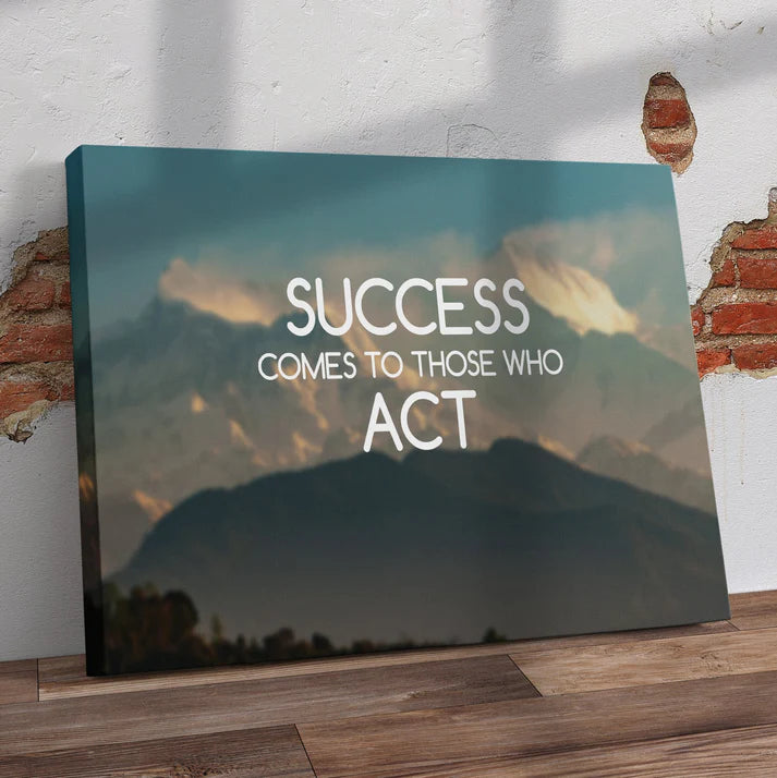 Act Today Pre-Printed Canvas