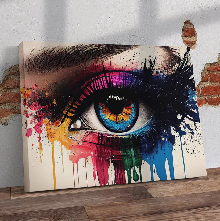 Colourful Eye Pre-Printed Canvas