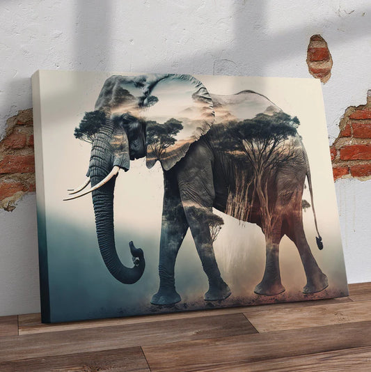 Elephant Pre-Printed Canvas
