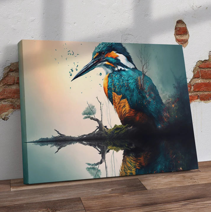 King Fisher Pre-Printed Canvas
