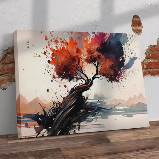Painted Tree Pre-Printed Canvas